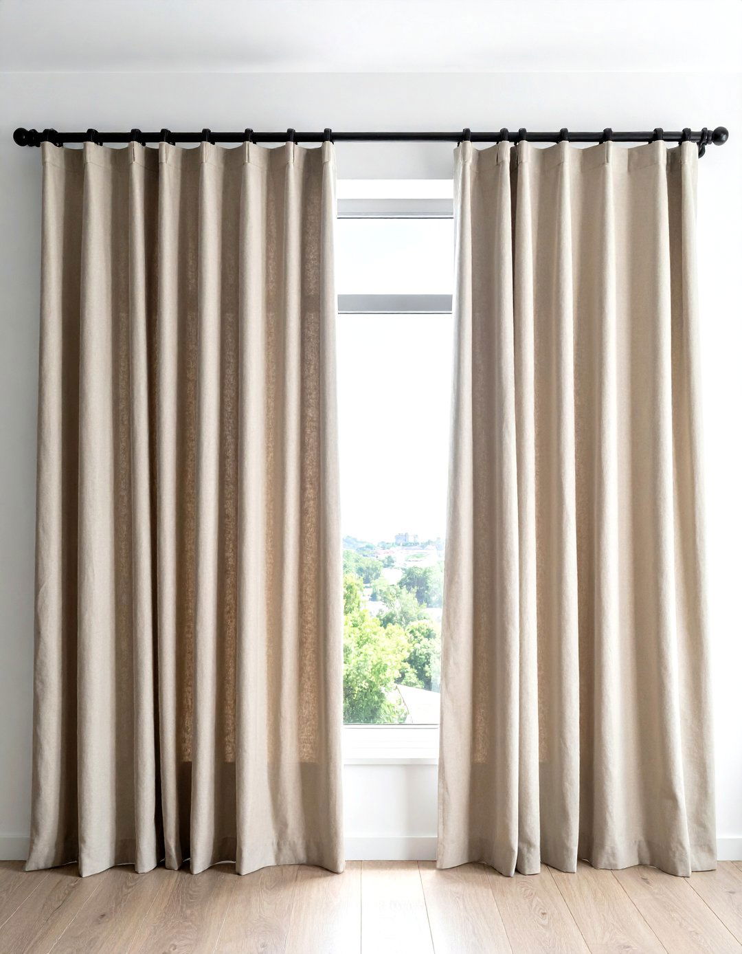 Neutral Blackout Curtain - 30 decor checklist ideas