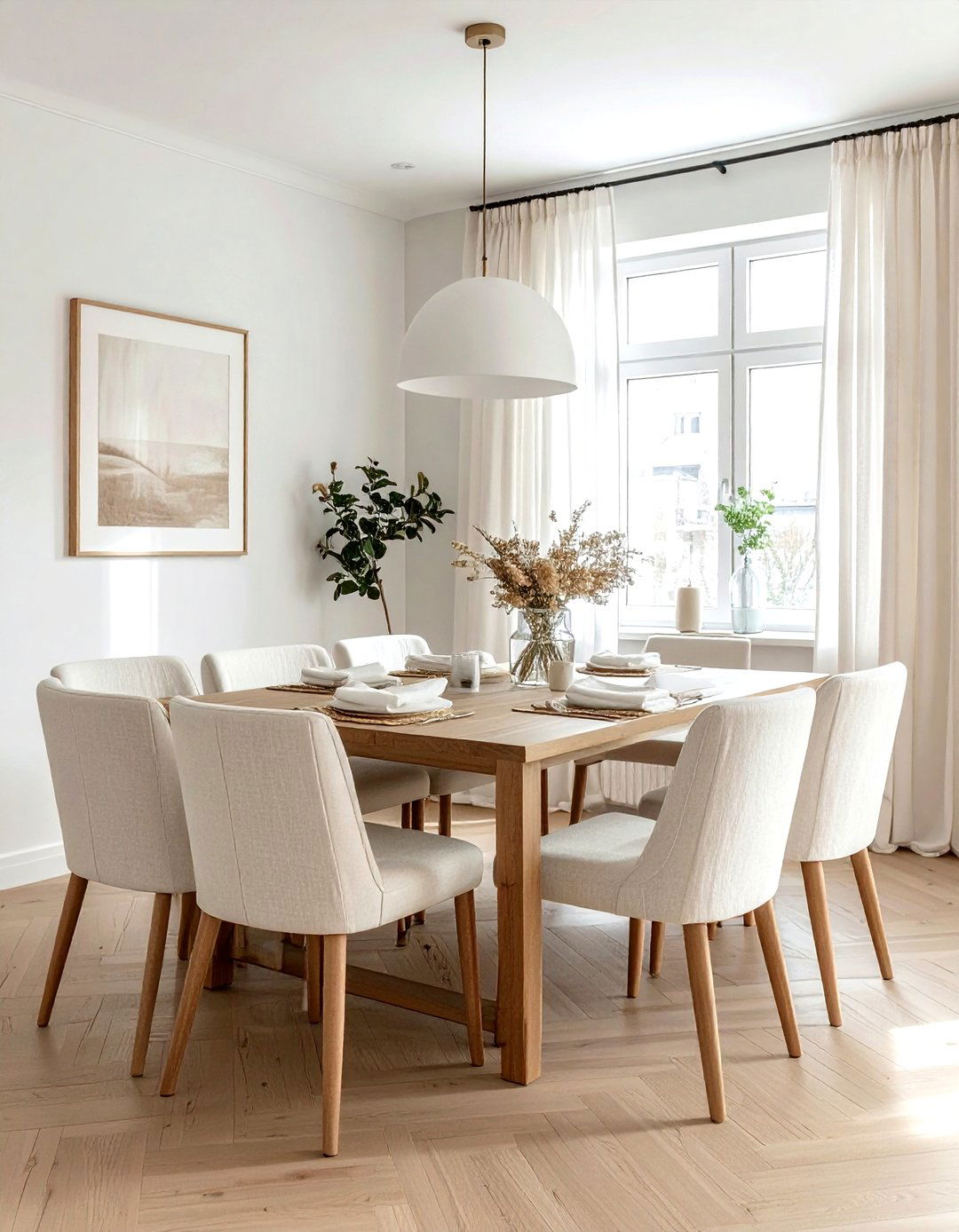 Neutral Color Dining Room - 30 gorgeous dining room ideas