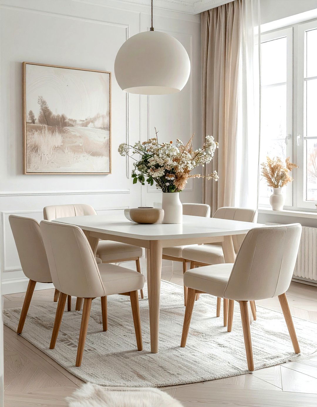 Neutral Color Palette - 30 small space dining ideas