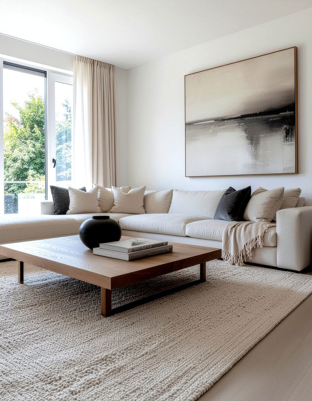 Neutral Color Palette - 30 spacious living room ideas