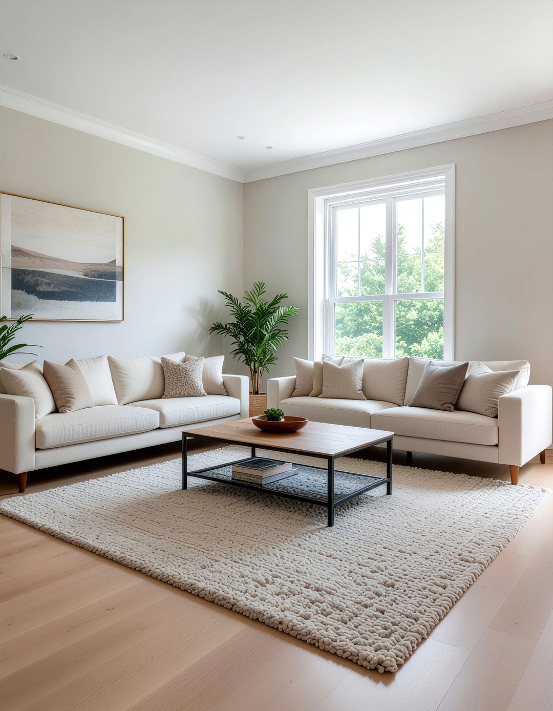 Neutral Color Palette - 30 calming living room ideas