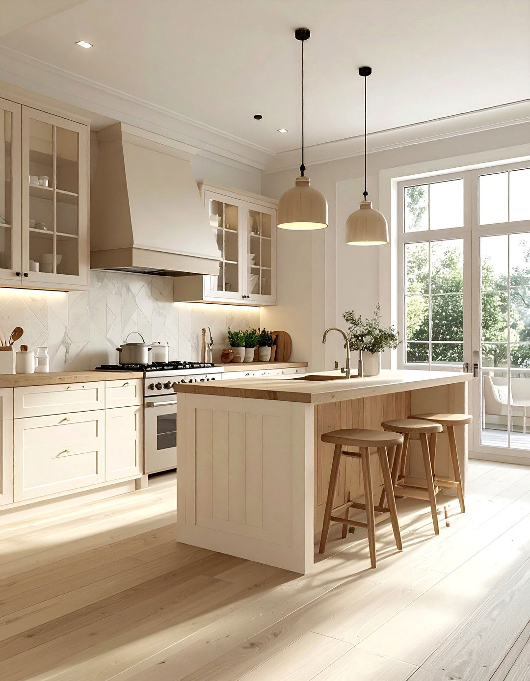 Neutral Color Palette - 30 American country kitchen ideas