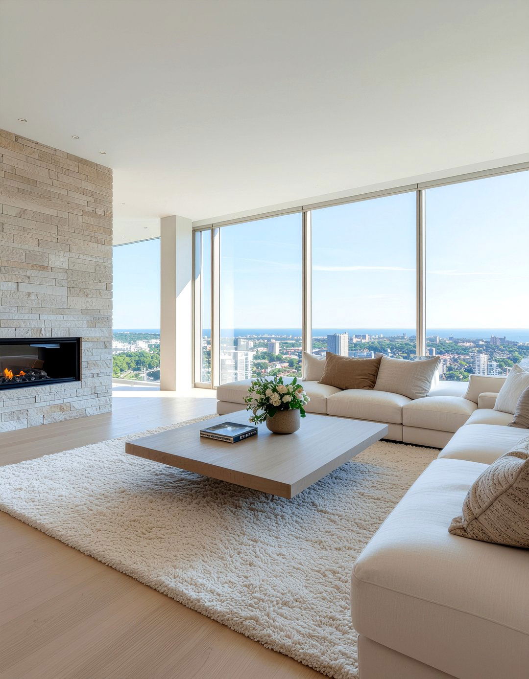 Neutral Color Palette - 30 penthouse living room ideas