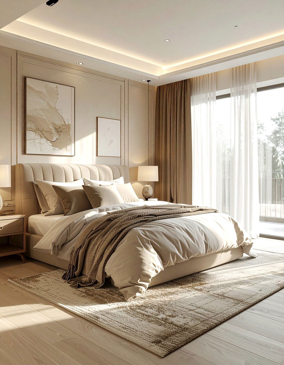 Neutral Color Palette - 30 plush bedroom ideas