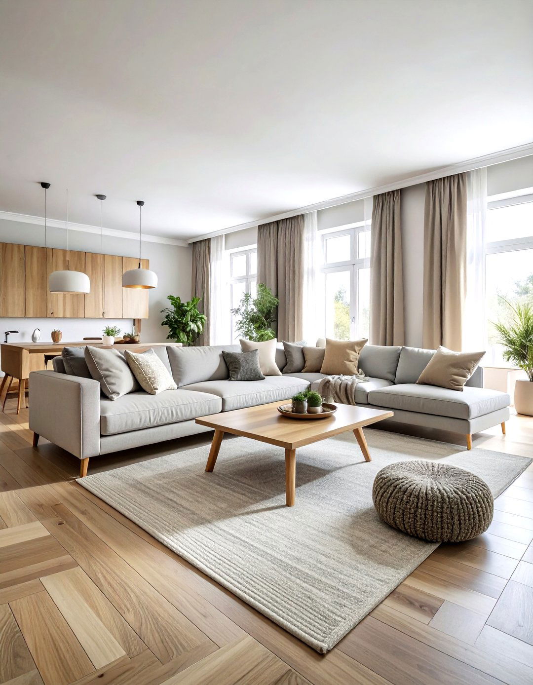 Neutral Color Palette - 30 scandinavian grey living room ideas