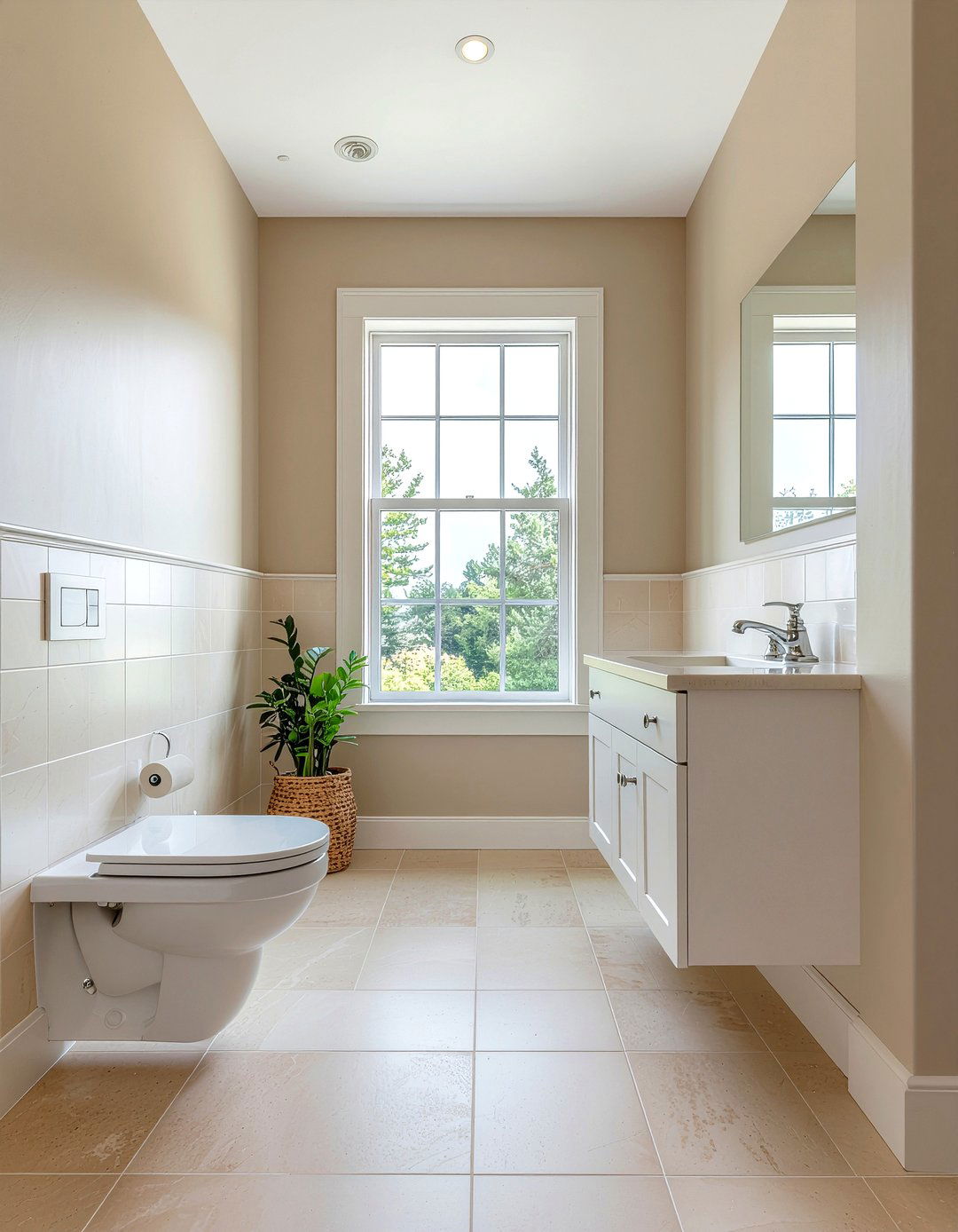Neutral Color Palette - 30 small bathroom remodel ideas