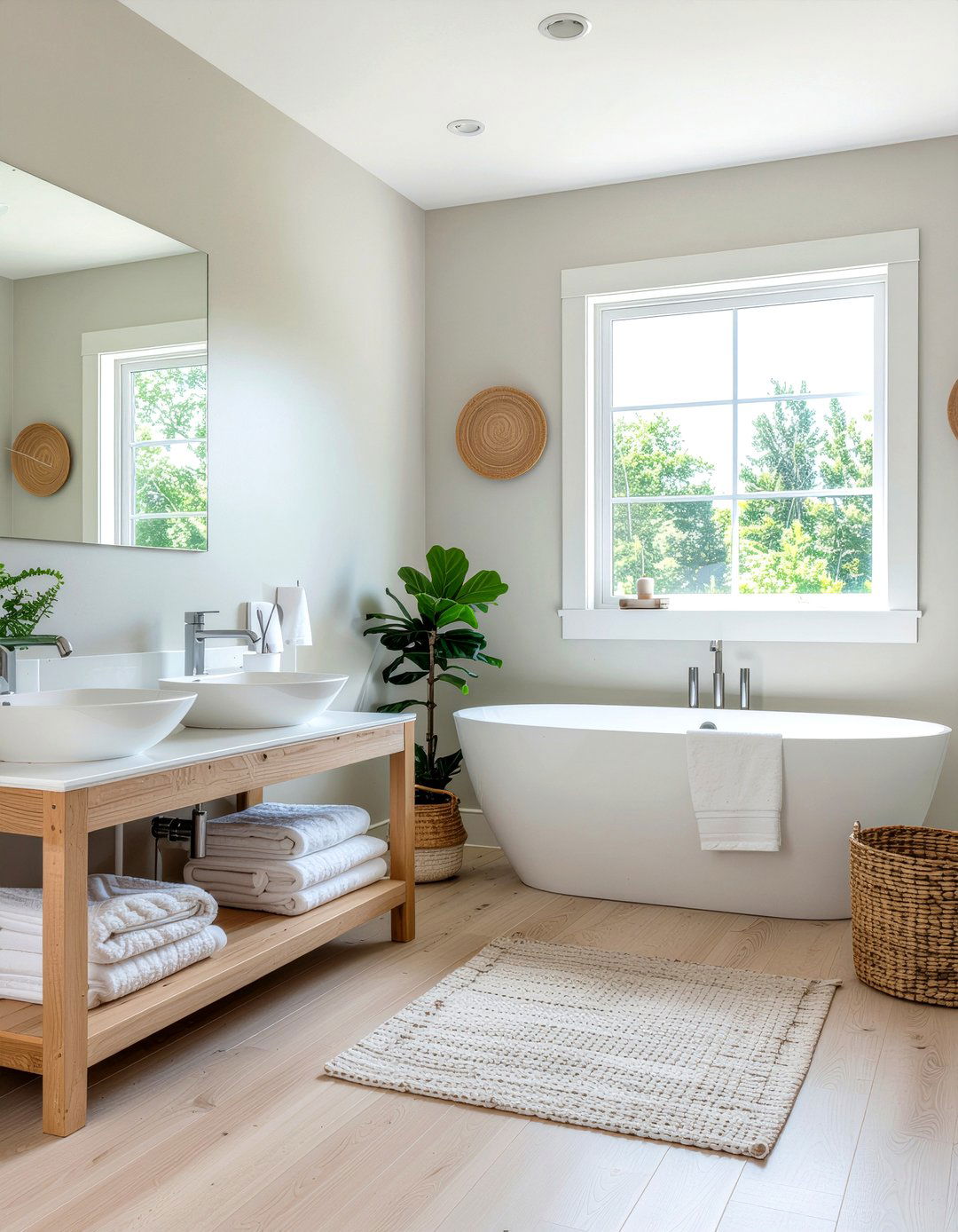 Neutral Color Palette Bathroom - 30 Scandinavian bathroom ideas