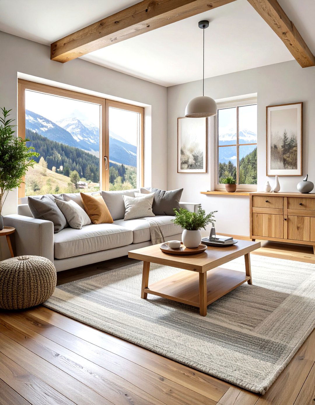 Neutral Color Palette Decor - 30 ski chalet living room ideas