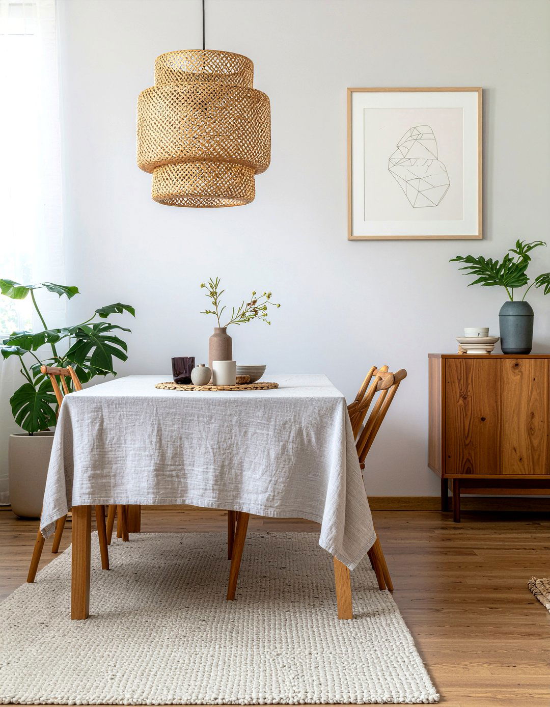 Neutral Color Palette Dining Space - 30 dining room balance ideas