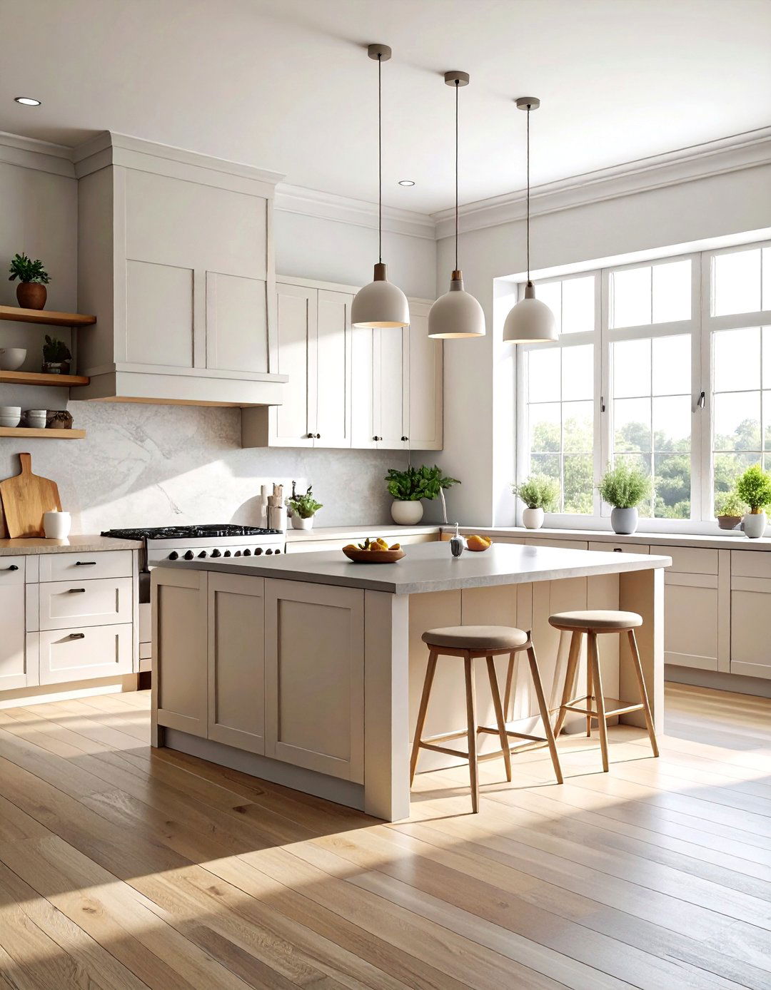 Neutral Color Palette Kitchen - 30 farmhouse kitchen ideas