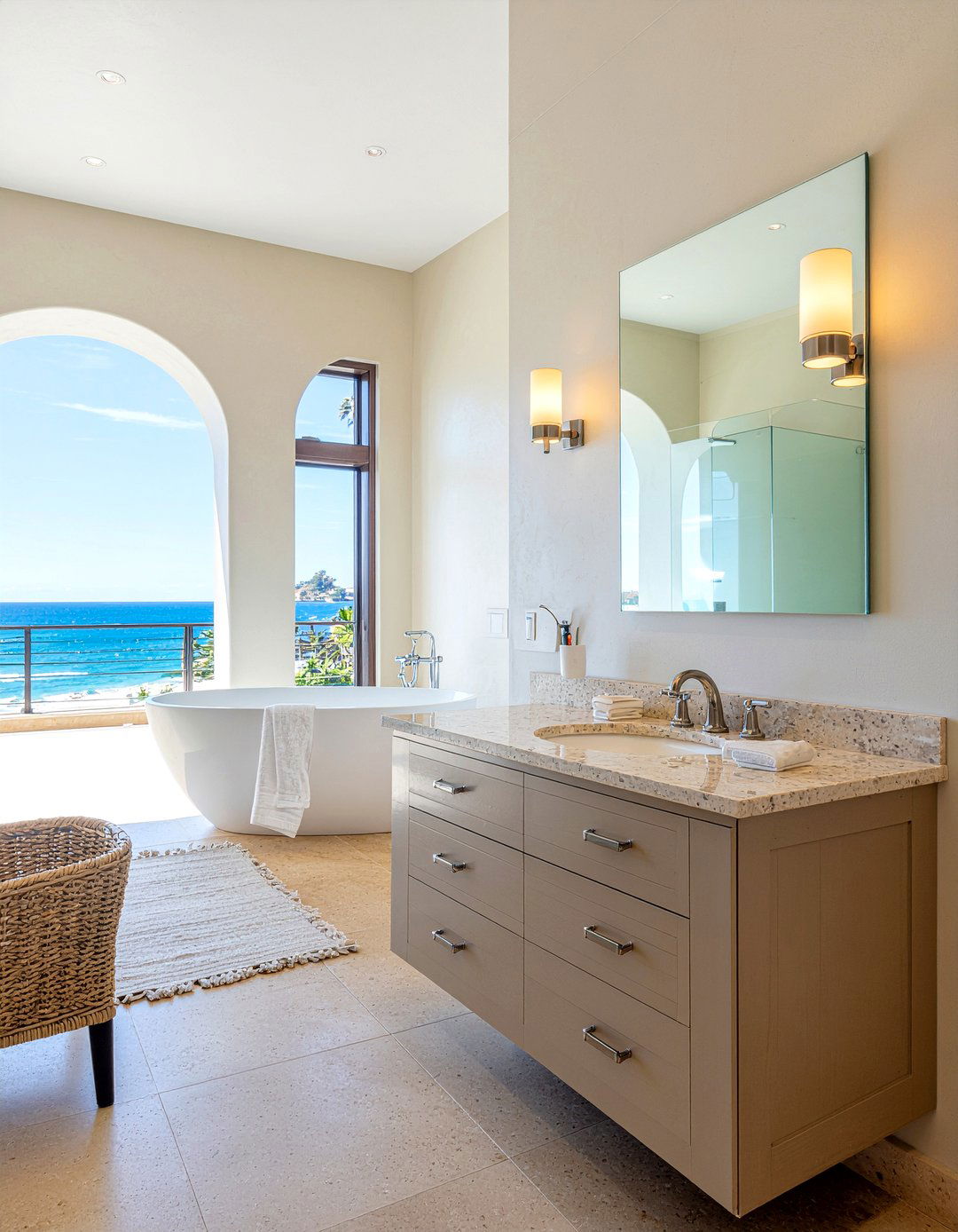 Neutral Color Palette Spa Bathroom - 30 resort bathroom ideas