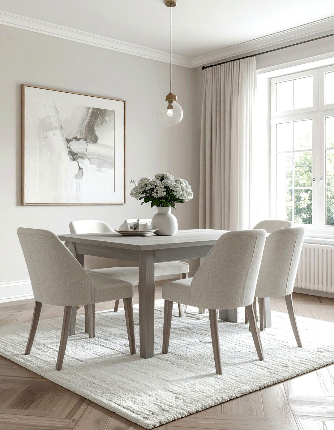 Neutral Dining Room - 30 model home dining room ideas