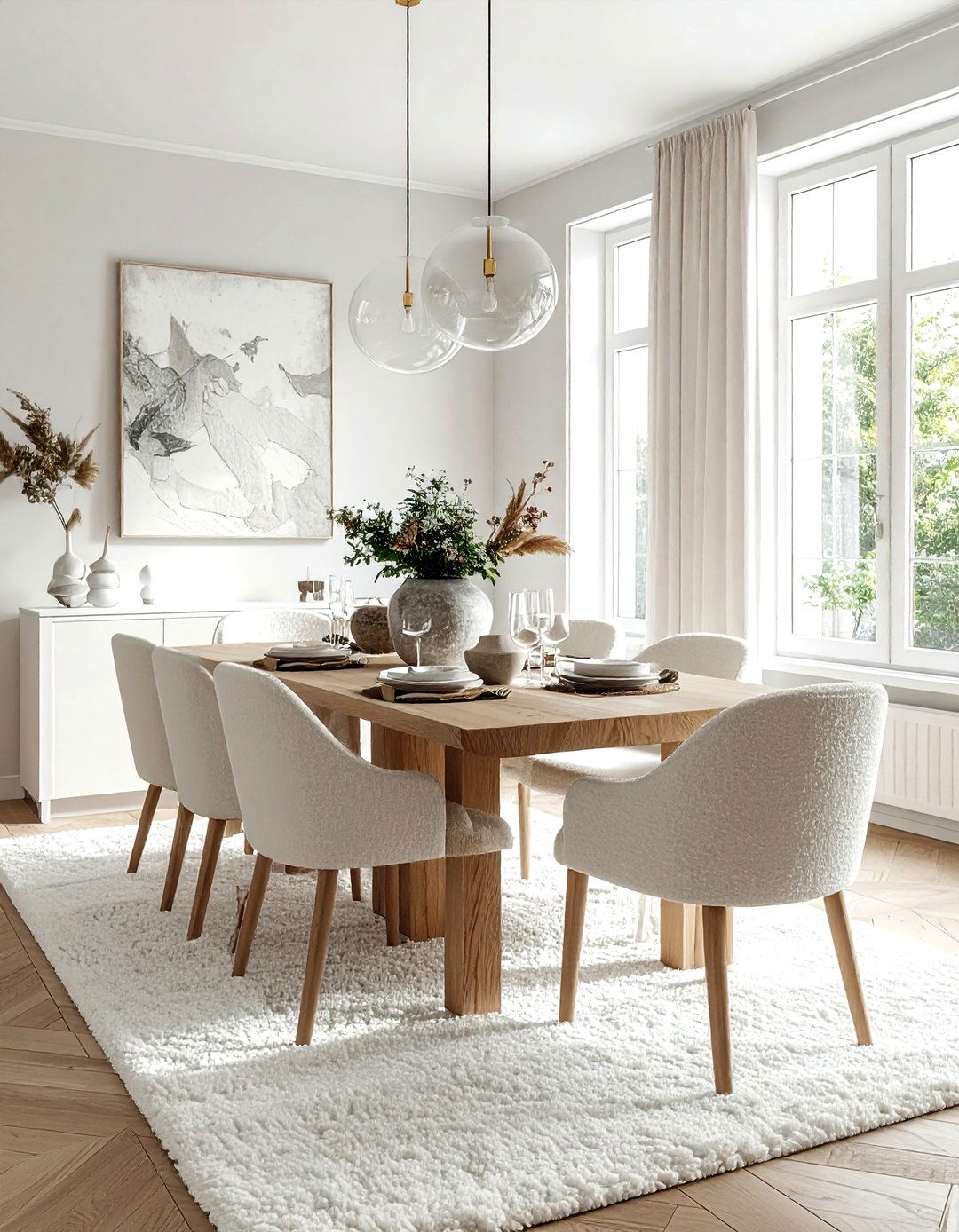 Neutral Dining Room - 30 reinvented dining room ideas
