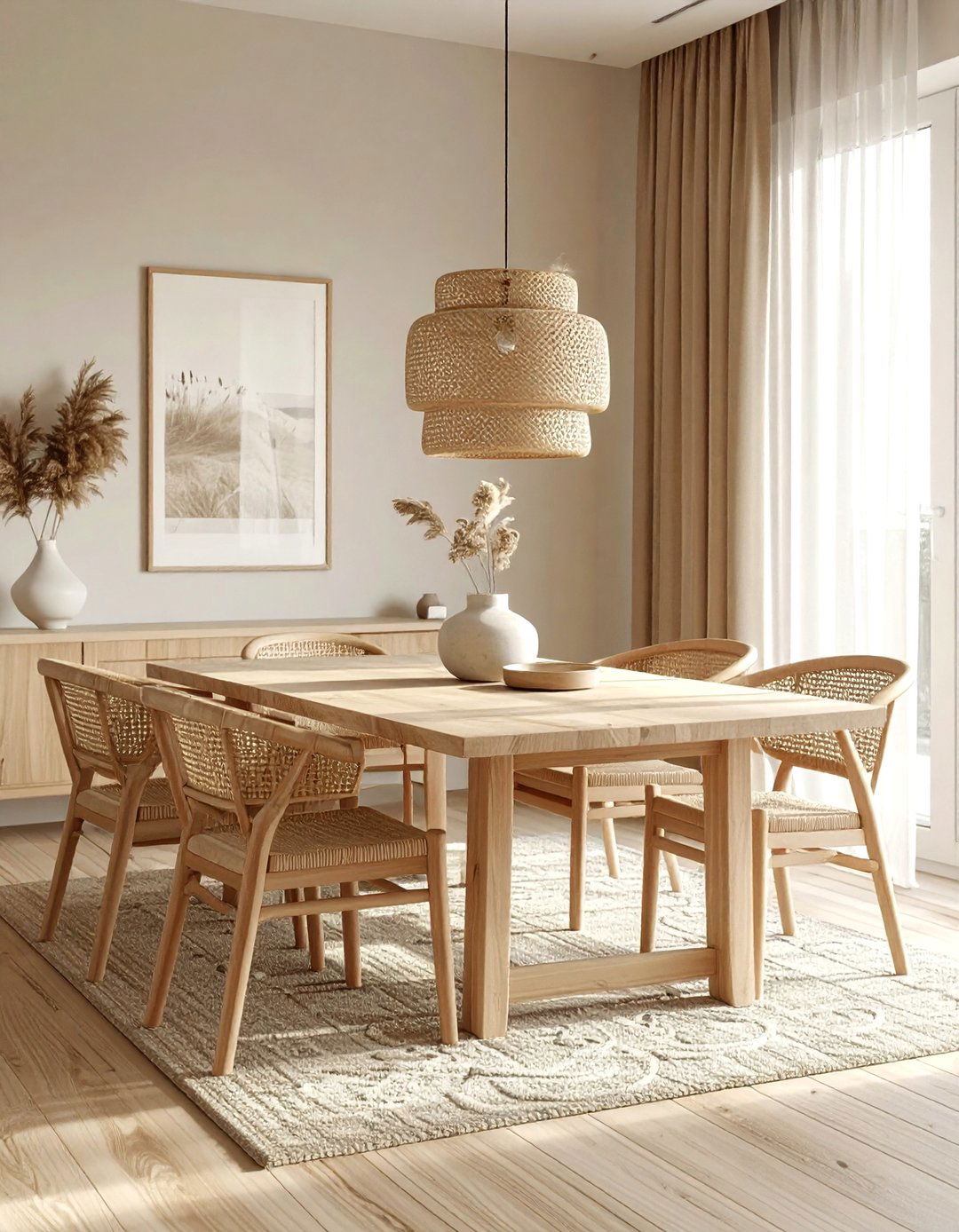 Neutral Dining Room - 30 airy dining room ideas