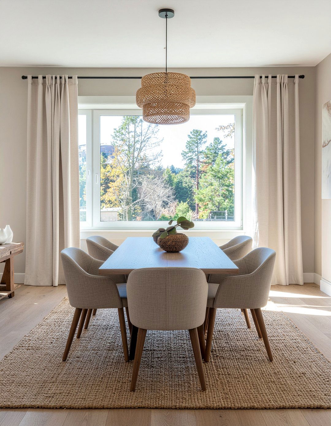 Neutral Earth Tones - 30 earthy dining room ideas