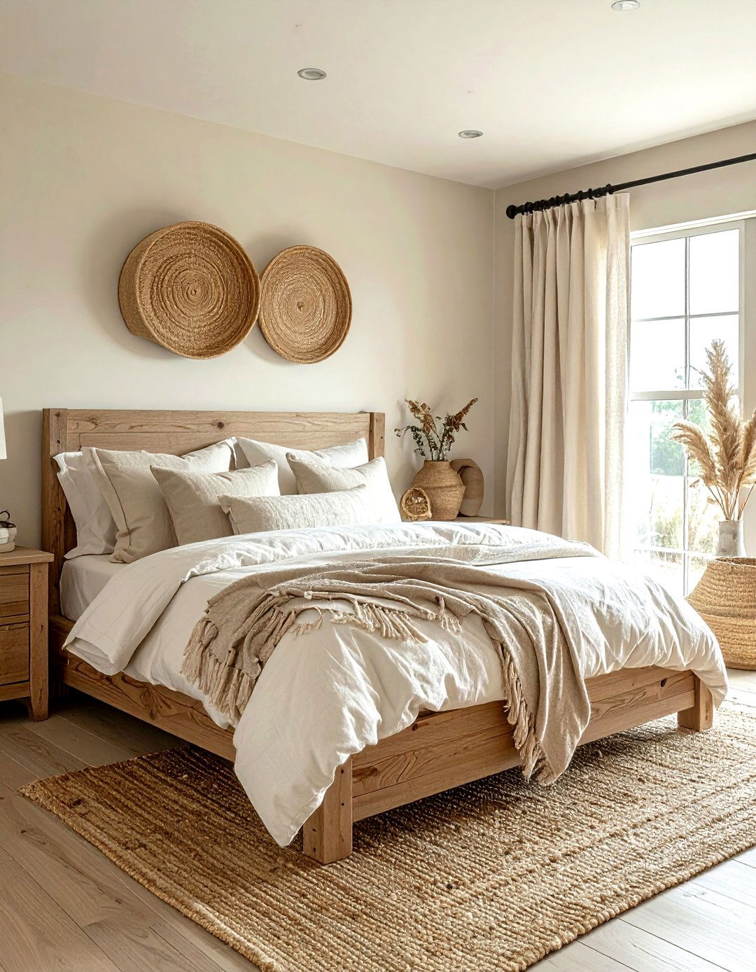 Neutral Farmhouse Bedroom - 30 farmhouse cream bedroom ideas