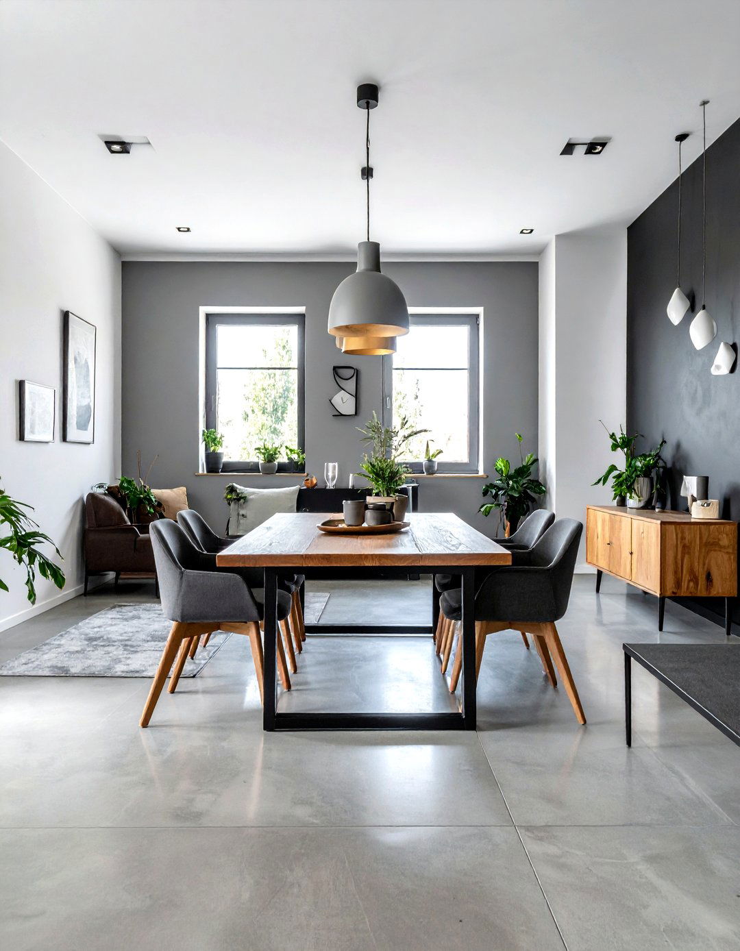 Neutral Industrial Color Palette - 30 warehouse dining room ideas