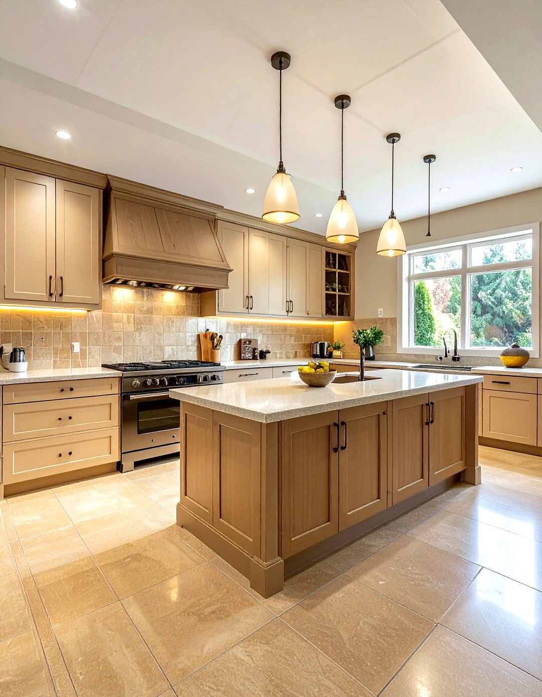 Neutral Linoleum Kitchen - 30 linoleum floor kitchen ideas