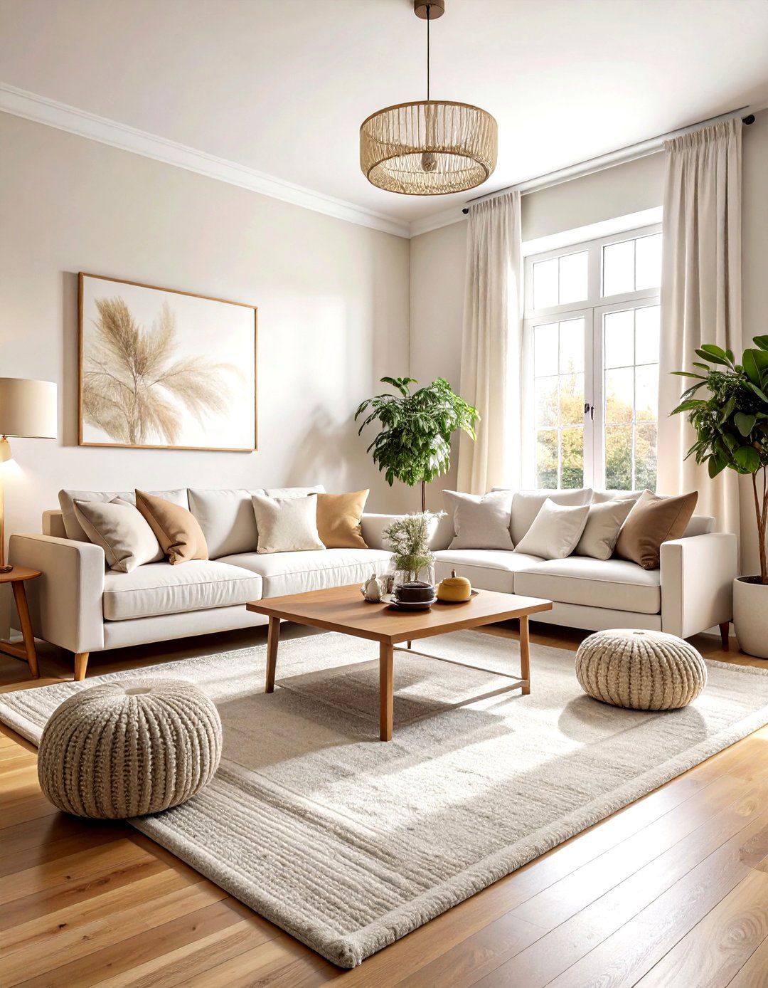 Neutral Living Room - 30 living room with sitting area ideas