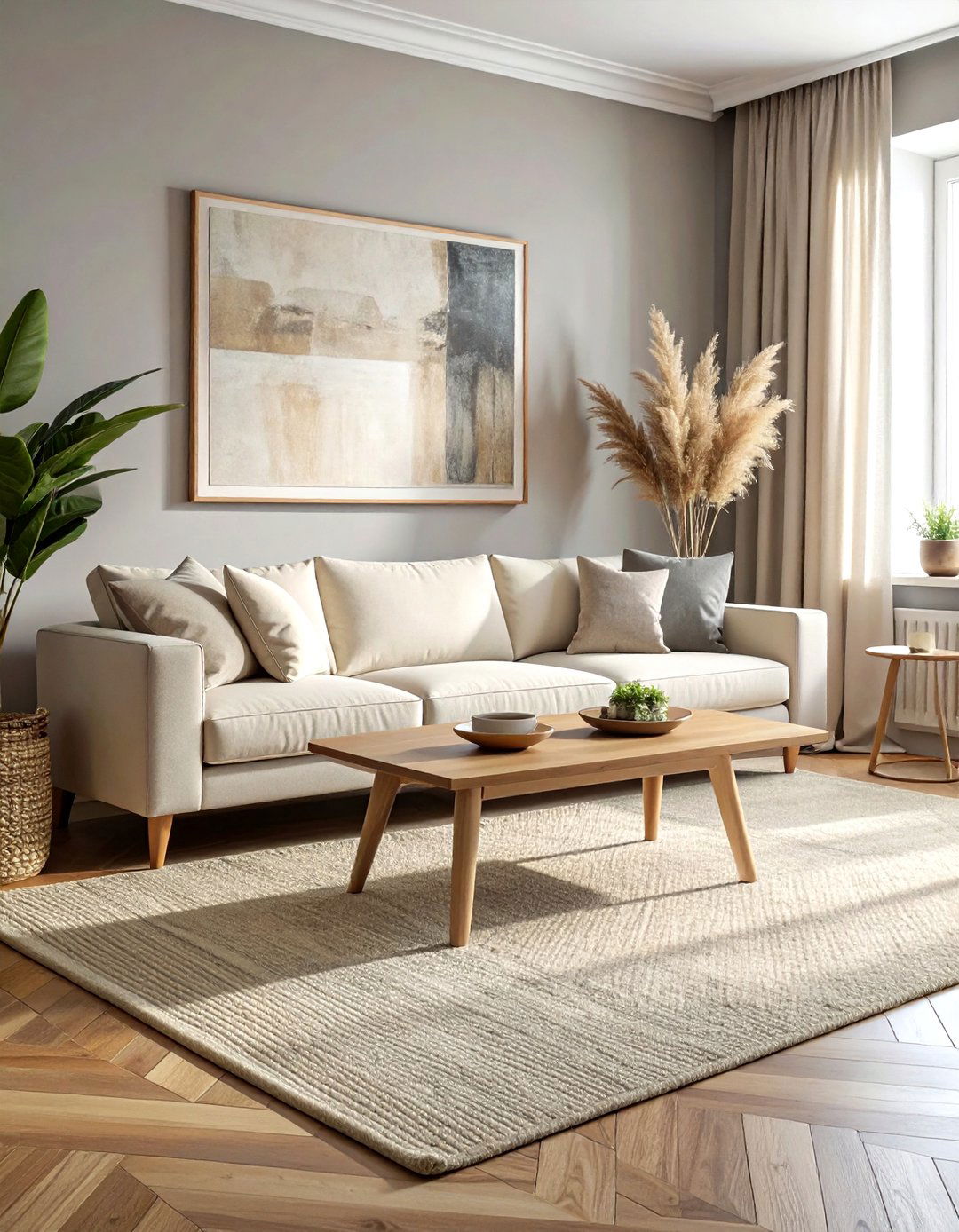 Neutral Living Room - 30 minimalist home decor ideas