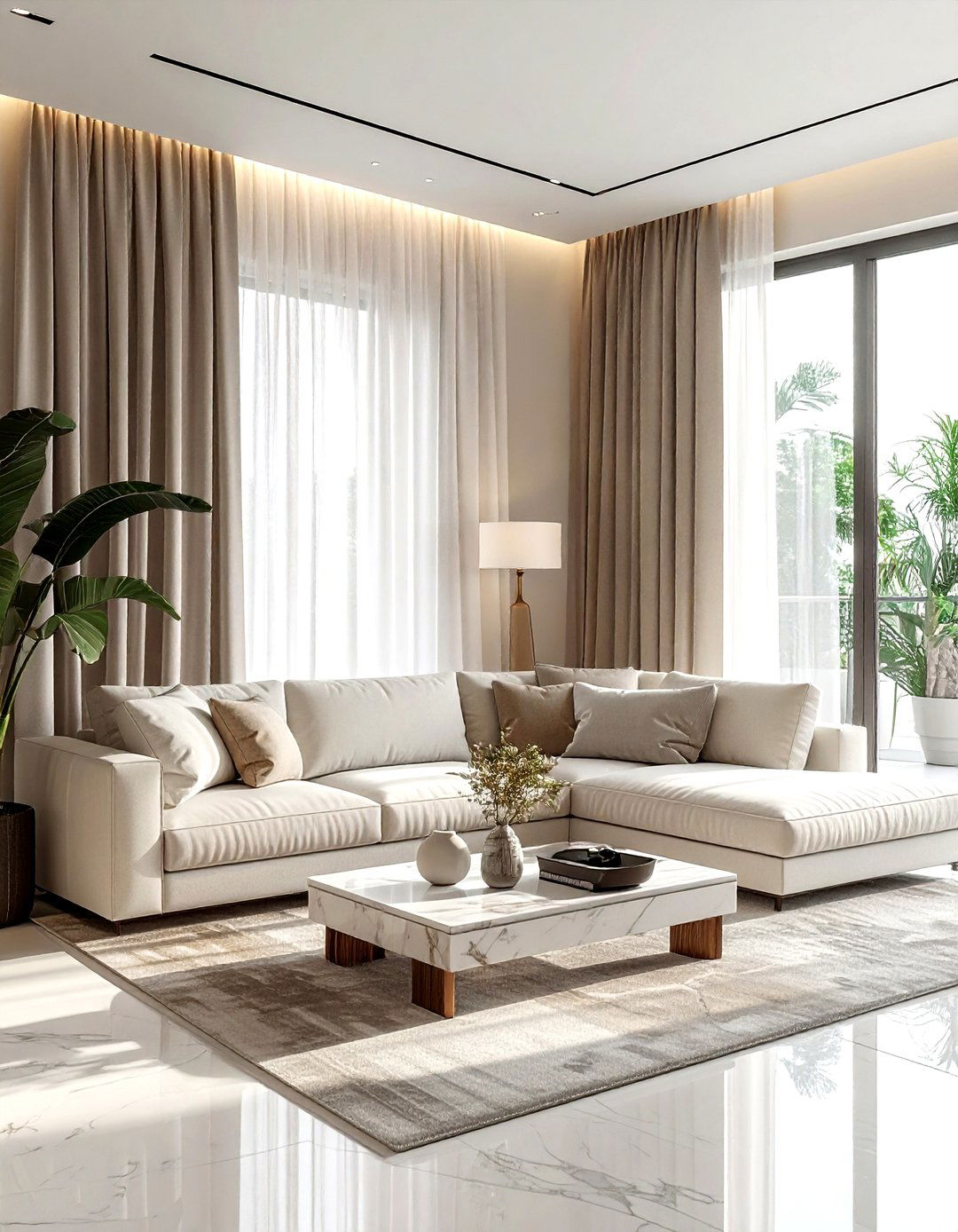 Neutral Living Room - 30 resort living room ideas