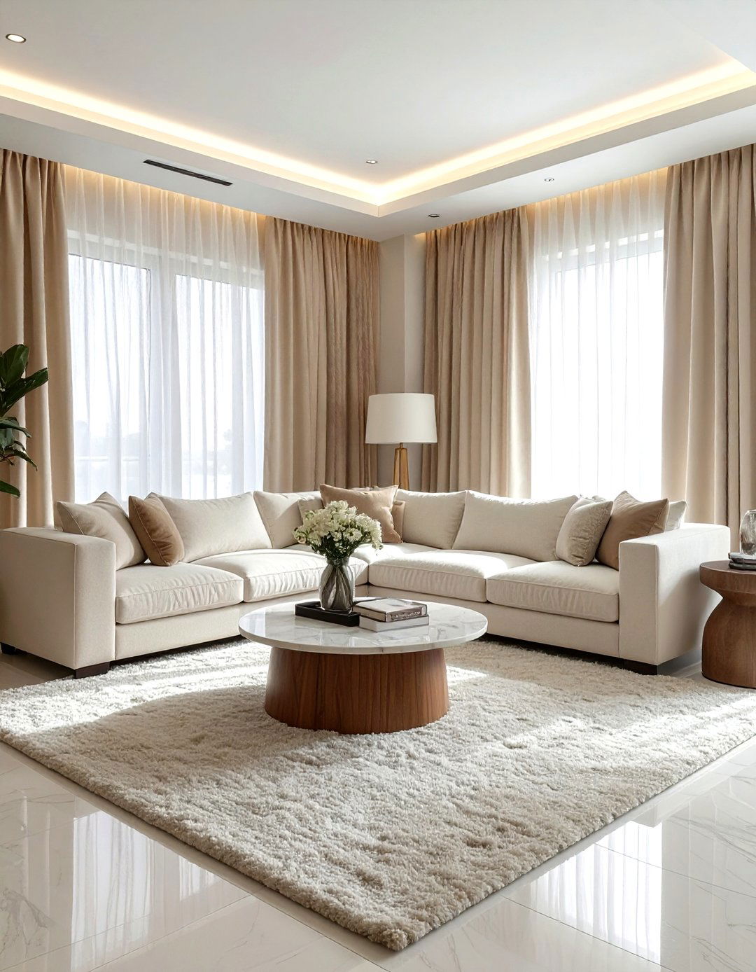 Neutral Living Room - 30 show home decor ideas
