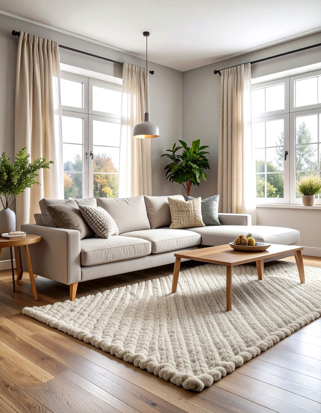Neutral Living Room - 30 starter home decor ideas