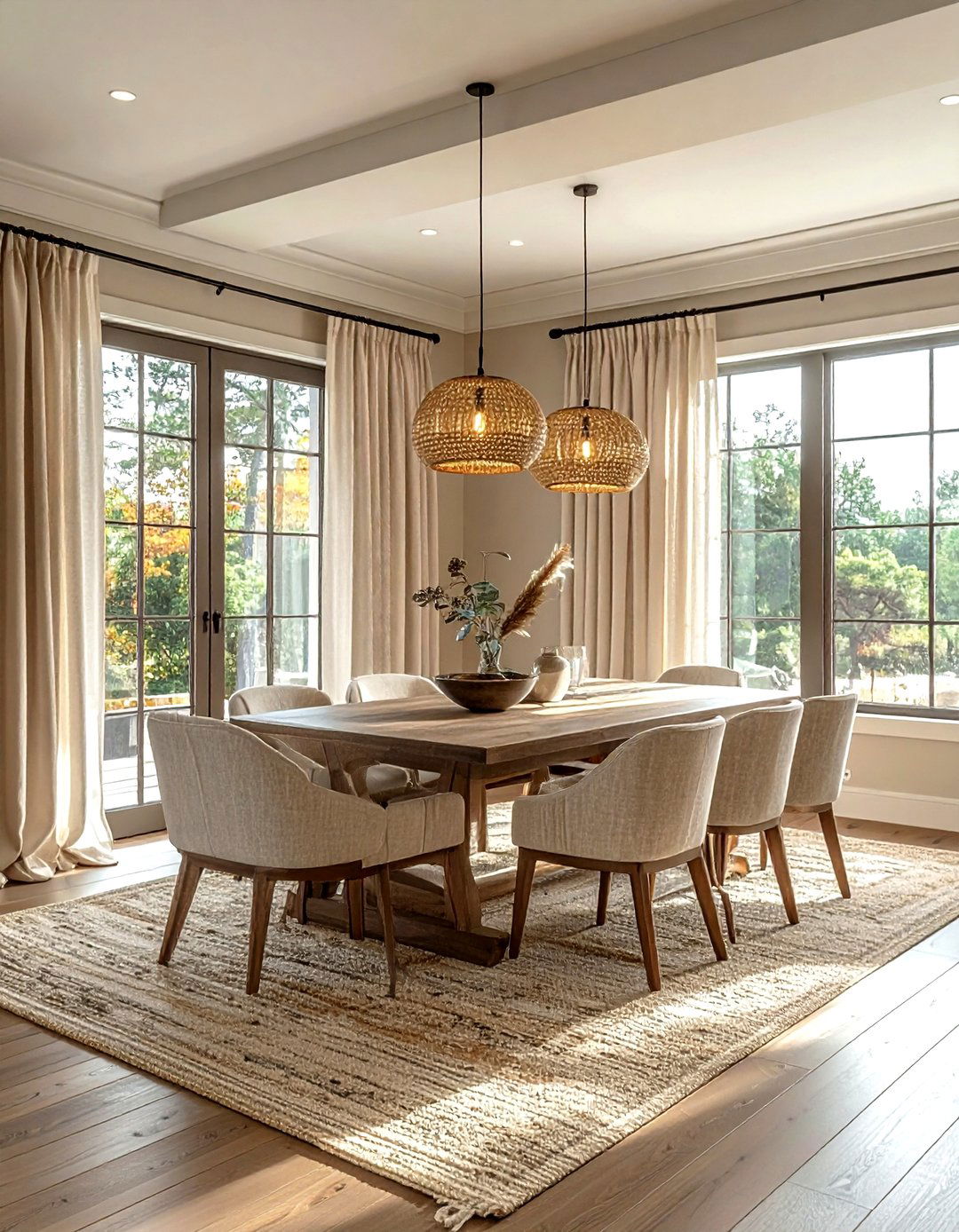 Neutral Lodge Colors - 30 lodge dining room ideas