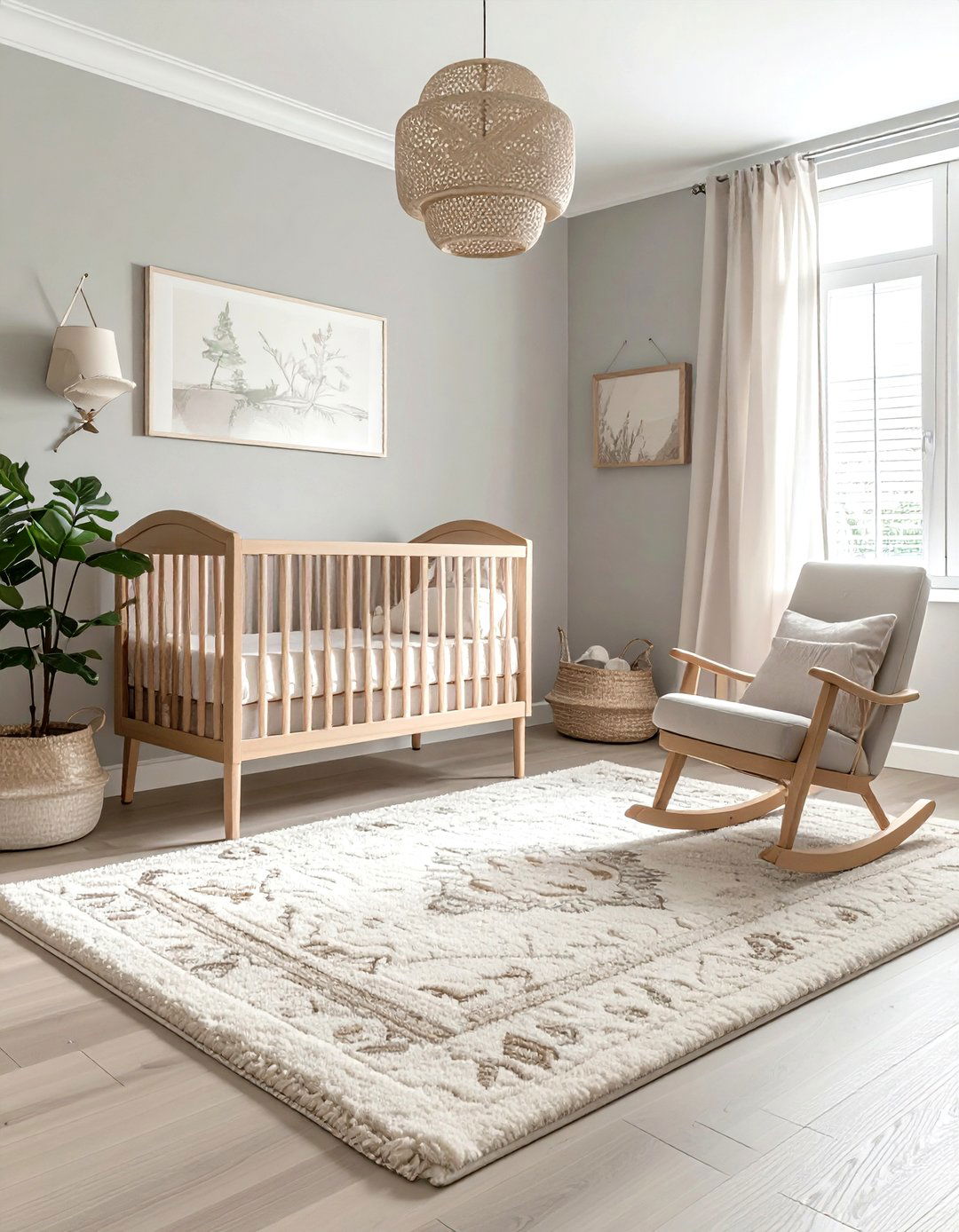 Neutral Oriental Rug Nursery - 30 oriental rug ideas