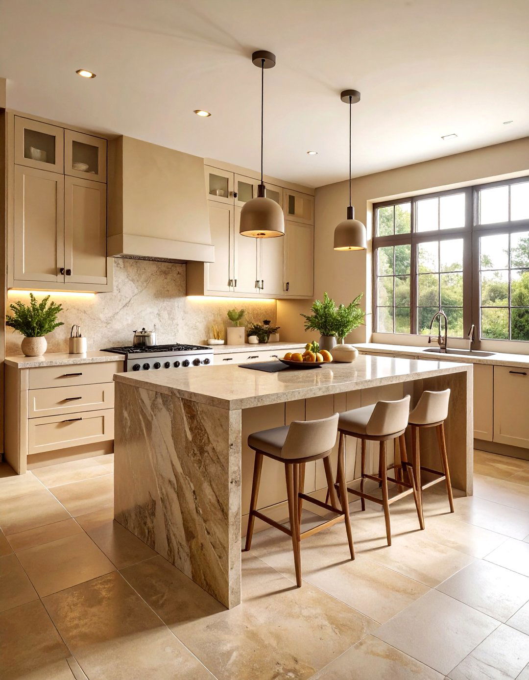 Neutral Sand Color Palette - 30 tropical kitchen ideas