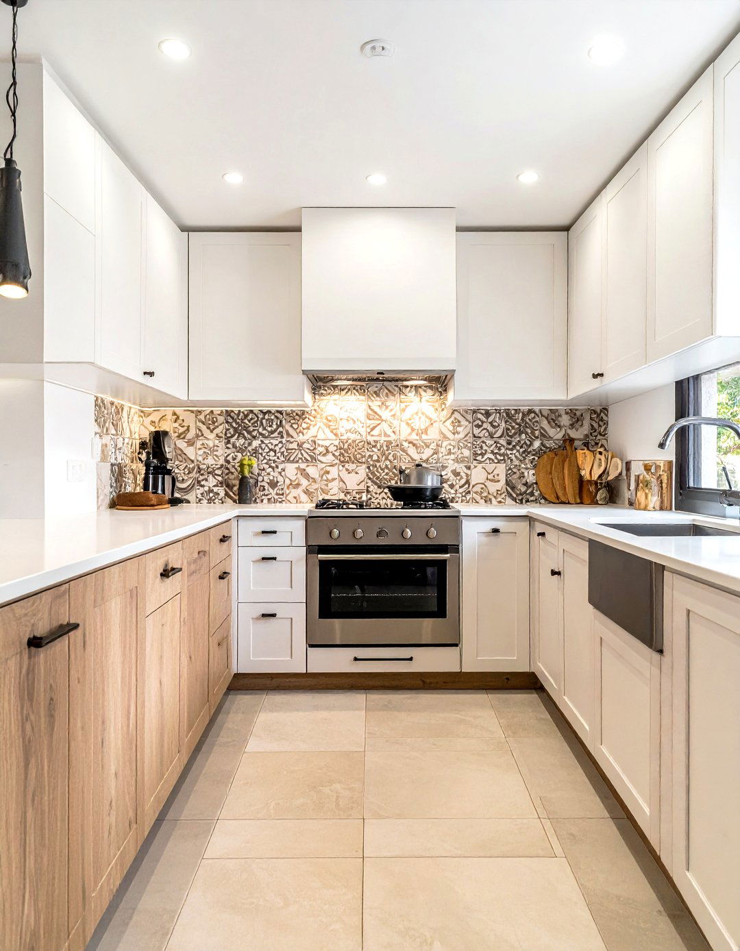 Neutral Spanish tile patterns - 30 Spanish tile kitchen backsplash ideas