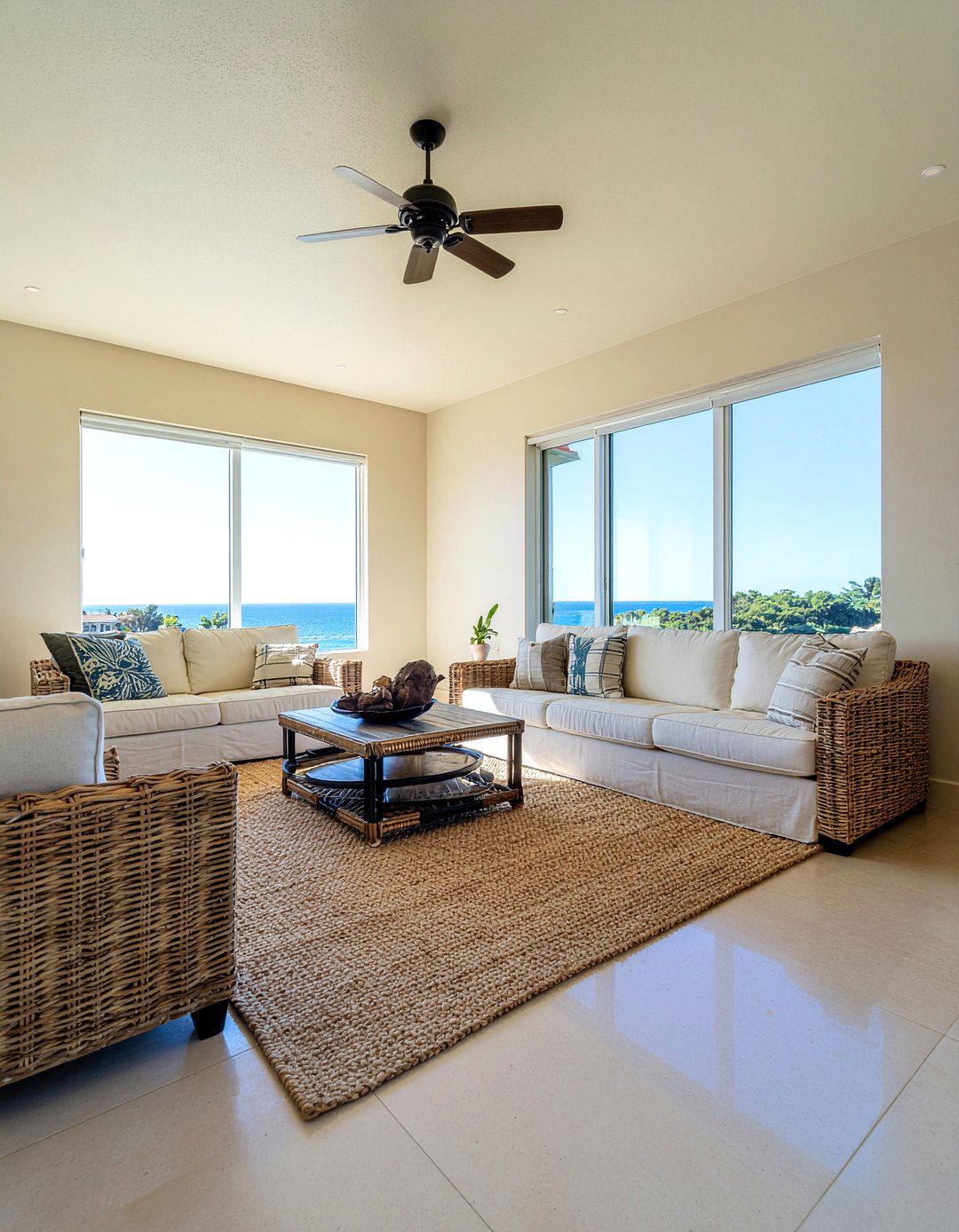 Neutral Square Living Room - 30 square living room ideas