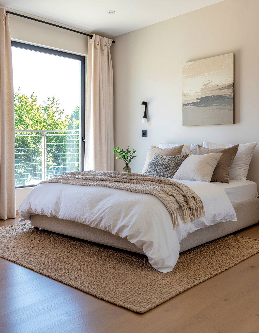 Neutral Tone Bedroom - 30 loft style bedroom ideas