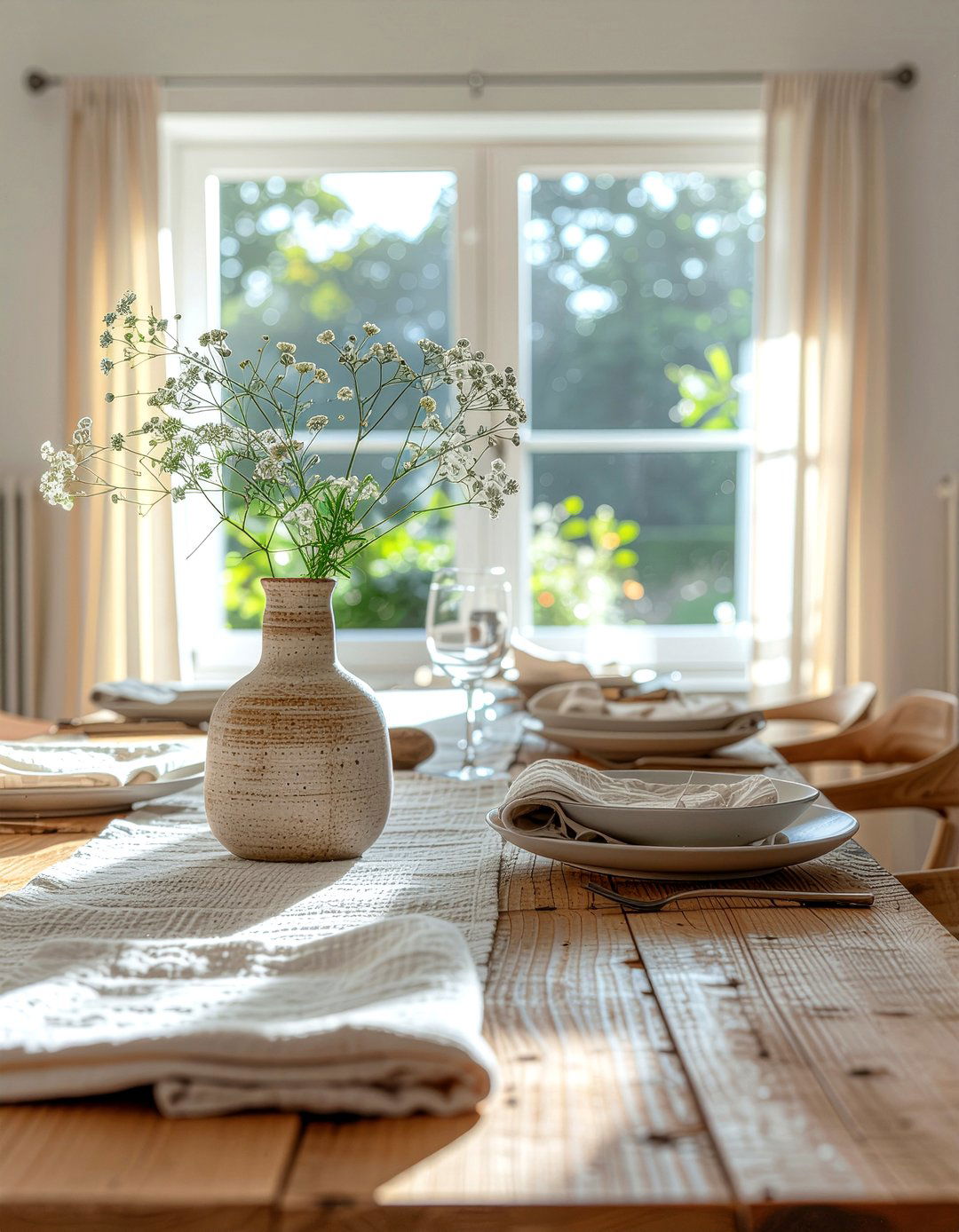 Neutral Tone Cottage Dining - 30 English cottage dining room ideas