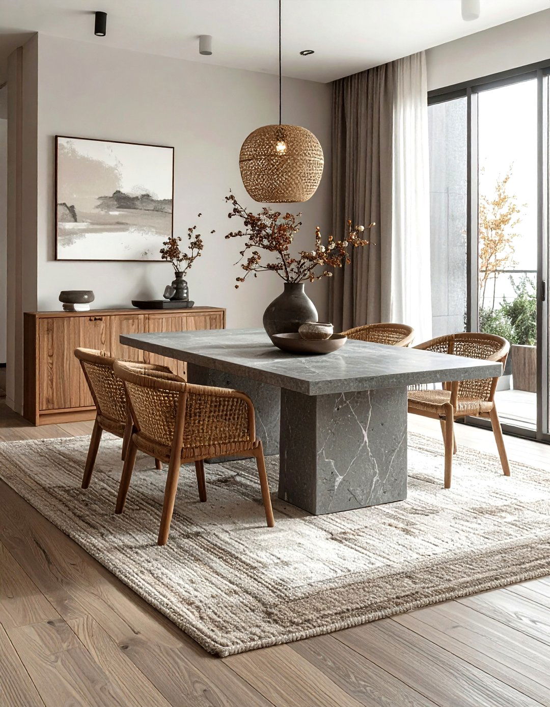 Neutral Tone Dining Area - 30 Korean dining room ideas