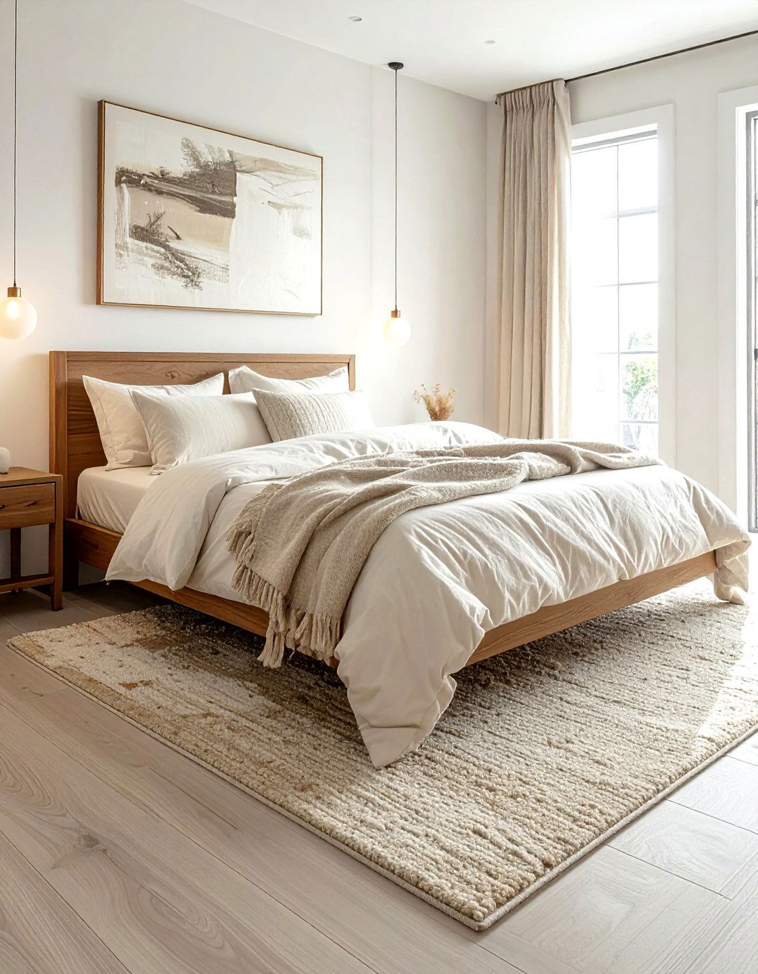 Neutral Wool Rug - 30 area rug ideas