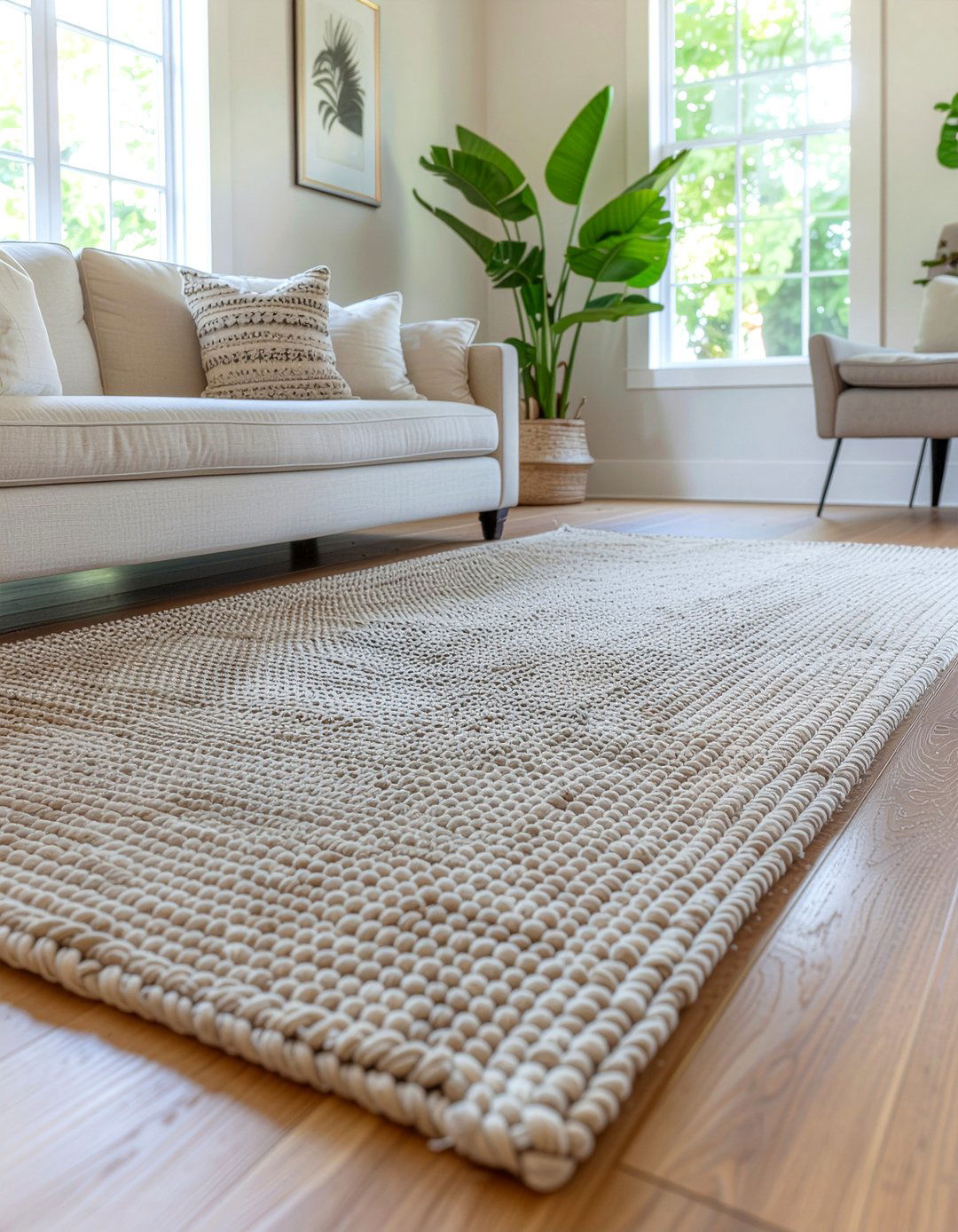 Neutral Wool Runner - 30 living room runner rugs