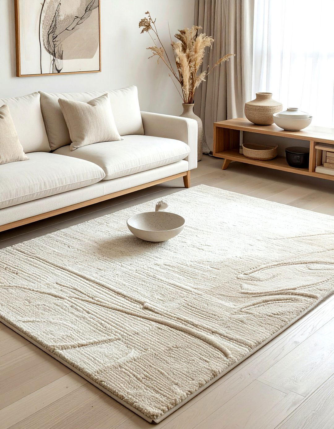 Neutral area rug - 30 washable rug ideas