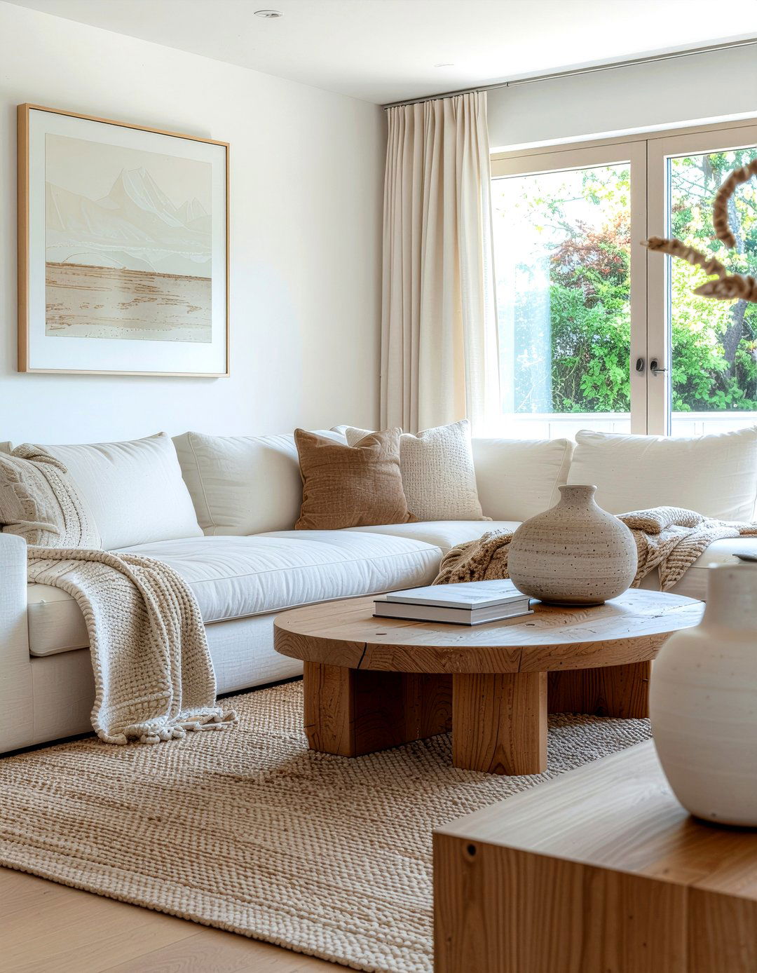 Neutral color palette - 30 small living room ideas