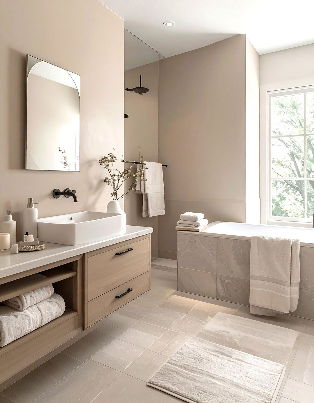 Neutral color palette - 30 spa bathroom ideas