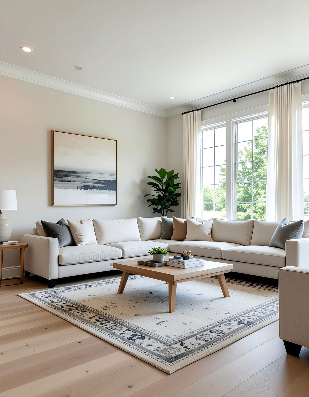 Neutral color palette - 30 Swedish living room ideas