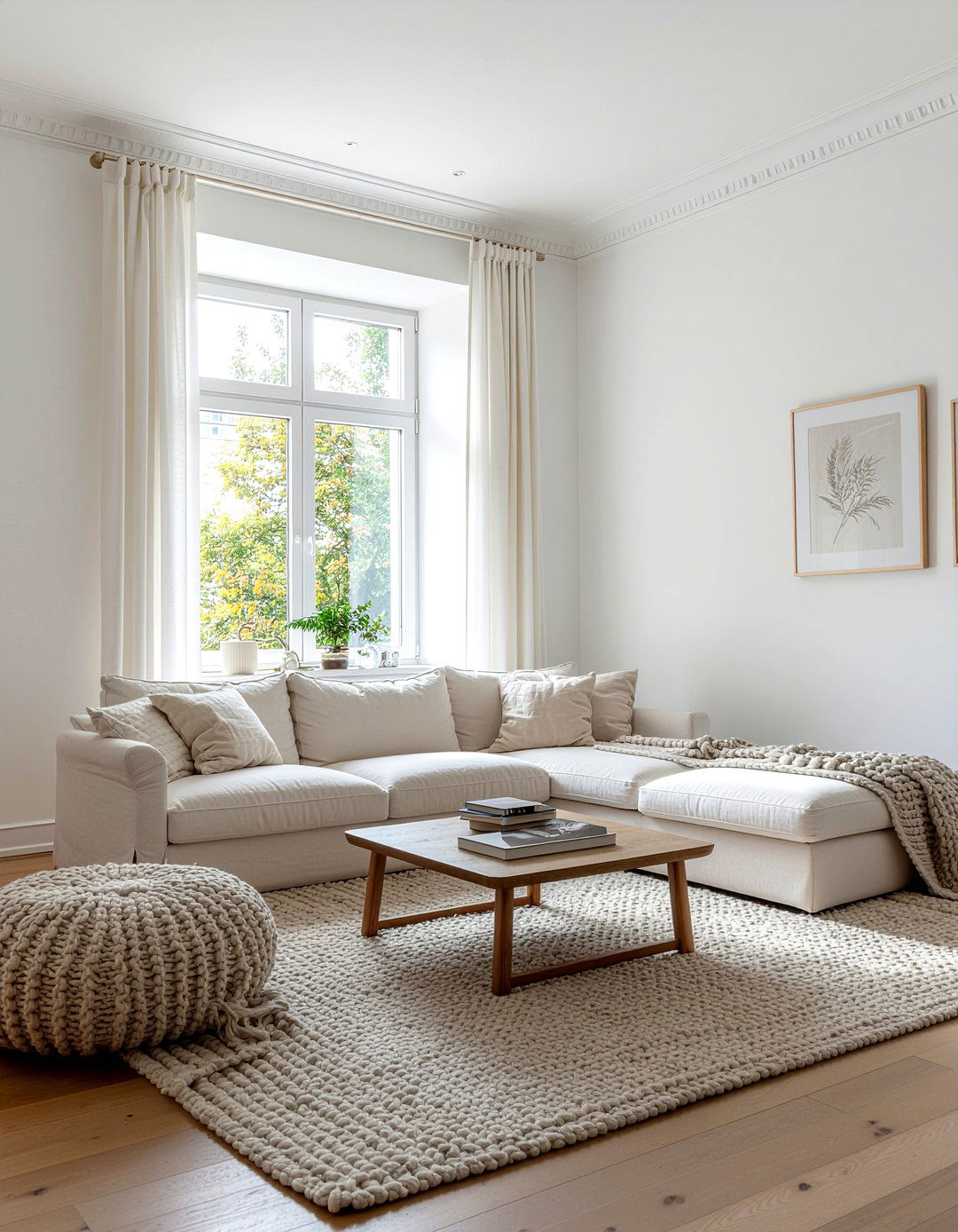 Neutral color palette - 30 cozy living room ideas