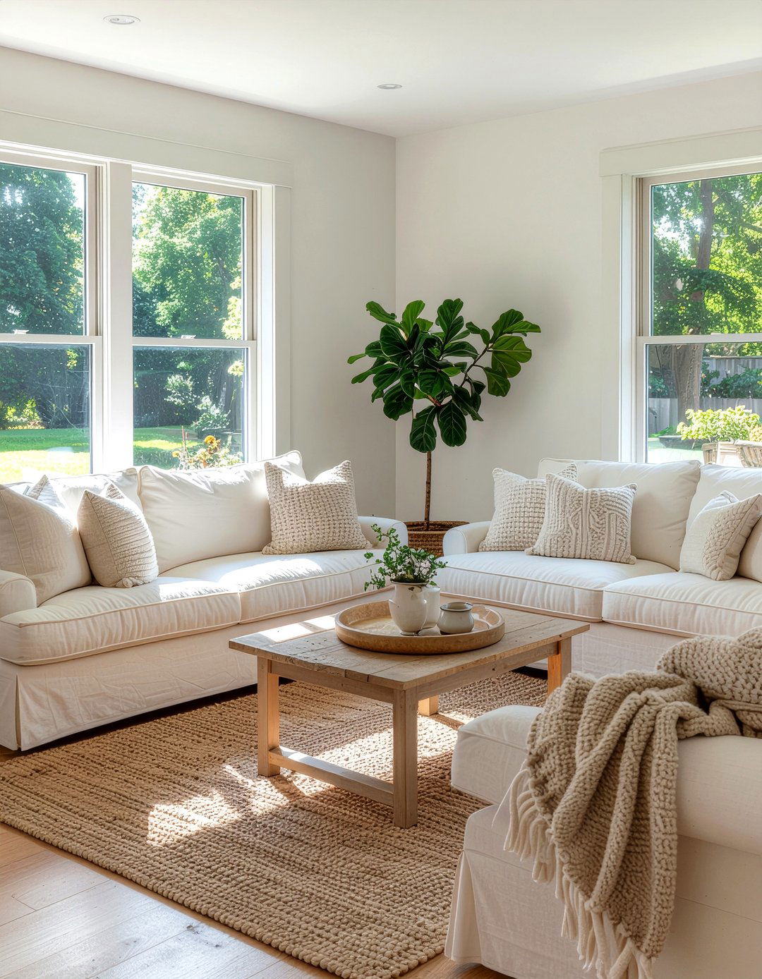 Neutral color palette - 30 French country living room ideas