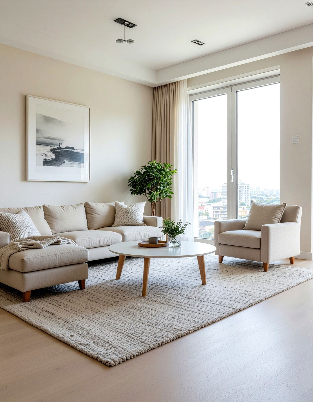 Neutral color palette - 30 hotel living room ideas