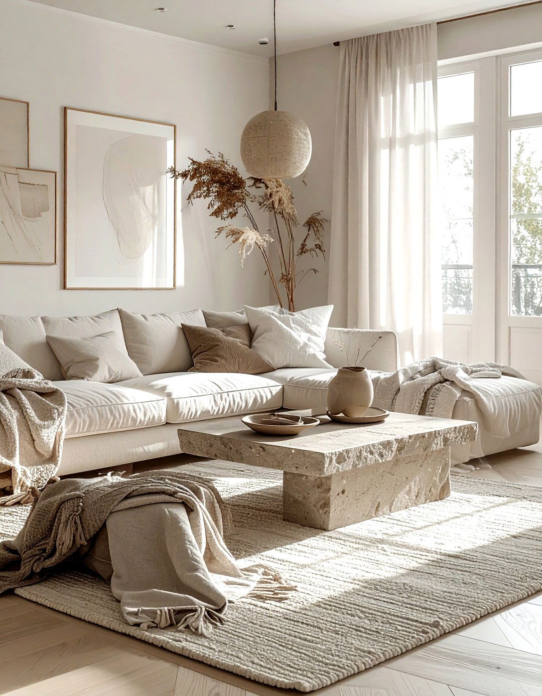 Neutral color palette - 30 living room hacks