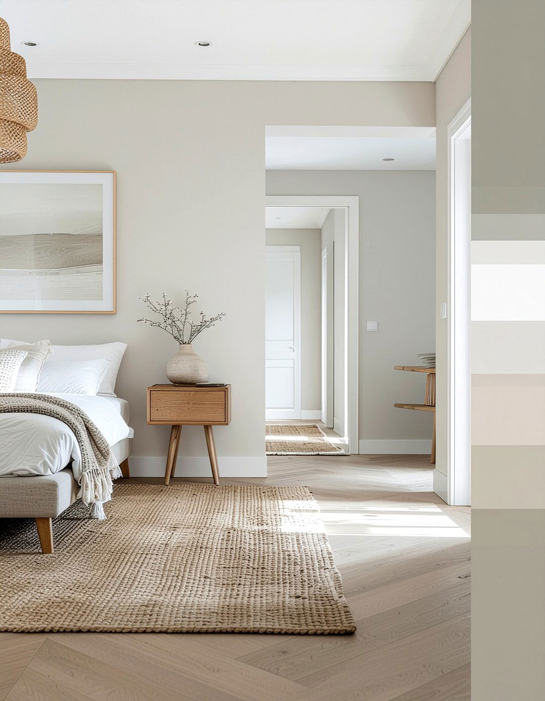 Neutral color palette - 30 bedroom hallway ideas