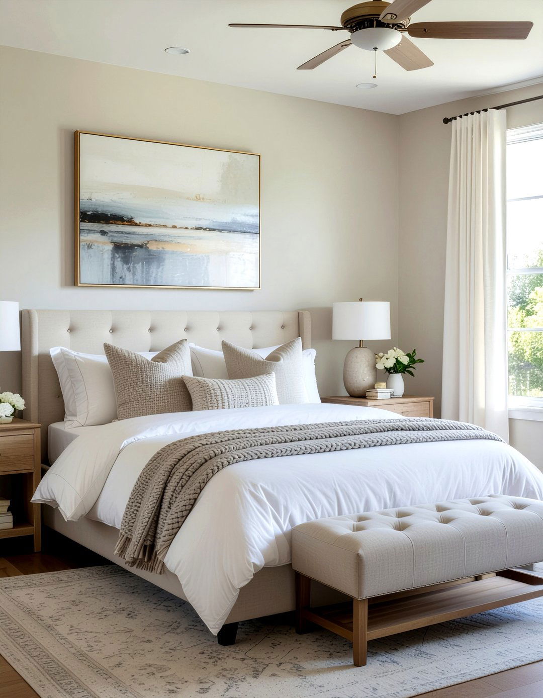 Neutral color palette bedroom - 30 spacious bedroom ideas