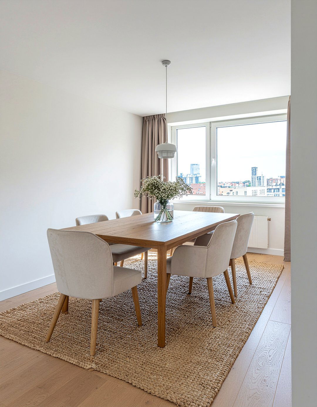 Neutral color palette dining room - 30 penthouse dining room ideas