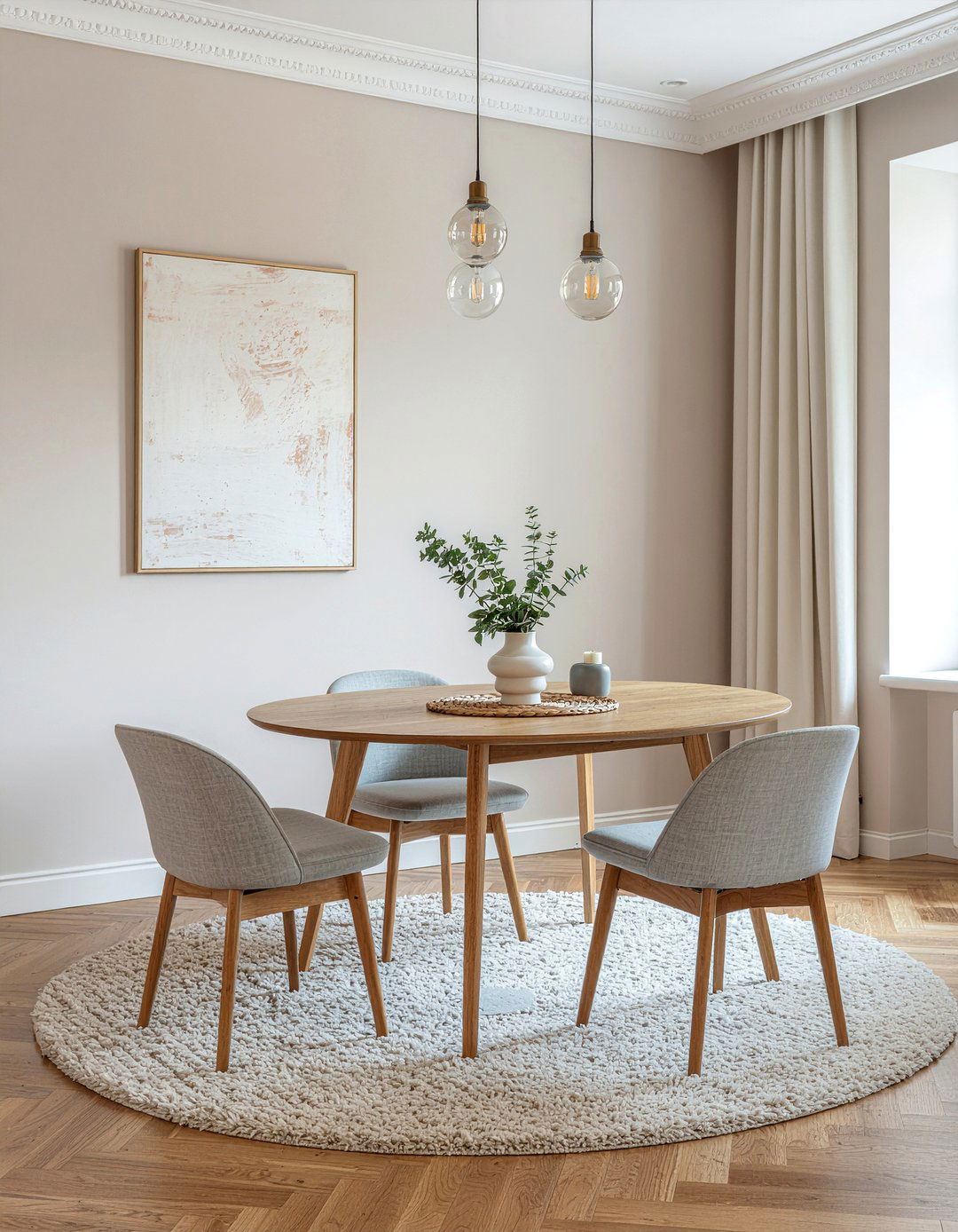 Neutral color palette dining room - 30 calm dining room ideas