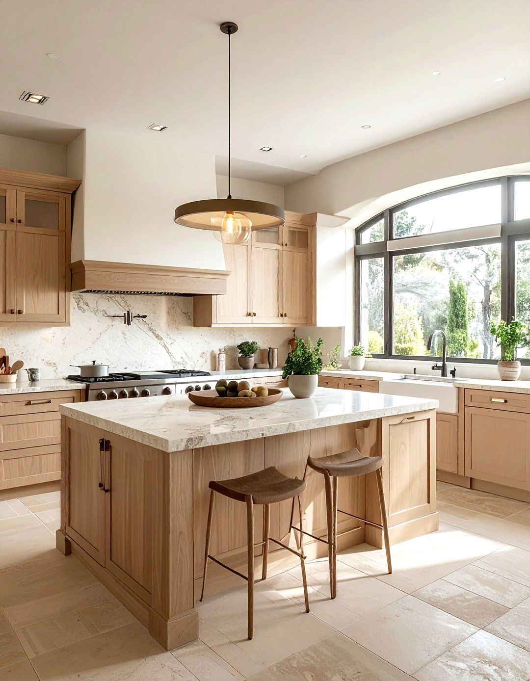 Neutral color palette kitchen - 30 Mediterranean kitchen ideas